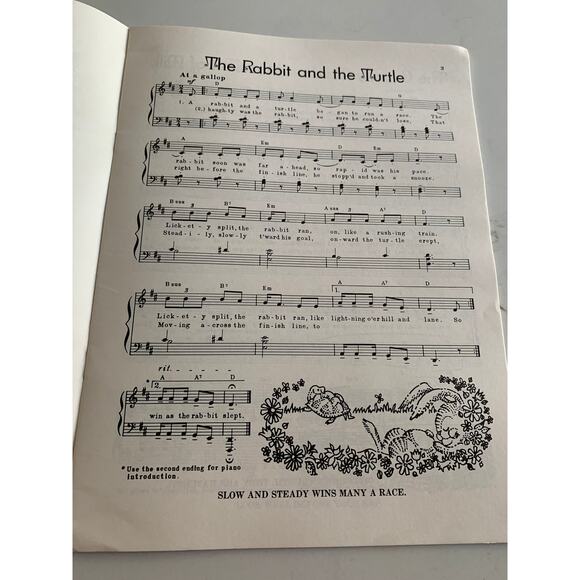 Aesops Fables, In Song, Vintage, George Mysels, Shawnee Press, Music Notes - Picture 4 of 4